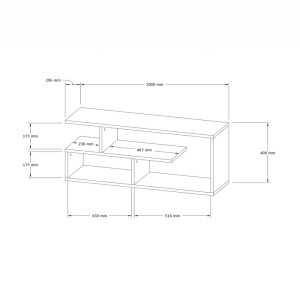 Έπιπλο TV Waldo Pako World Φυσικό 100x29.5x40 cm - Img 4