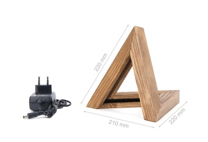 Επιτραπέζιο φωτιστικό KN02 Καφέ 22x22x21 cm - Img 2
