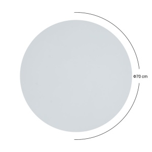 Επιφάνεια τραπεζιού Copious Werzalit γκρι cement 70x70x2.5 cm - Img 4