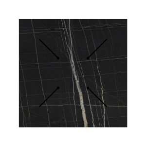 Επιφάνεια τραπεζιού Relian, Μαύρο, 60x60x1.2 cm - Img 3