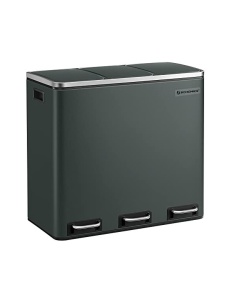 Κάδος ανακύκλωσης, 3 x 18L, Soft-Close, Μαύρο, LTB54GS, 61 x 31 x 56 cm
