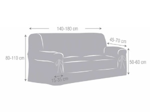 Καθολικό Κάλυμμα Καναπέ Levante C00, 140-180 cm - Img 3