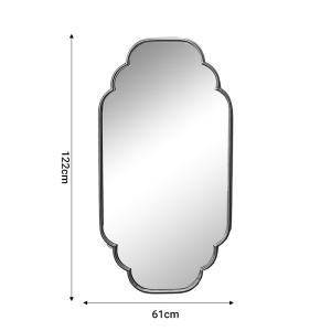 Καθρέφτης Farous μεταλλικός χρυσός 61x3x122 cm - Img 2