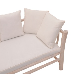Καναπές κήπου 2 θέσεων Dranjere Boho Pako World Natural 167x80x71 cm - Img 4