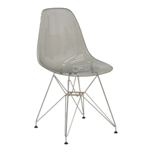 Καρέκλα Adelle πλαστικό PP pet γκρι-inox 46x55x81 cm