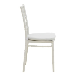 Καρέκλα κήπου Tiffany I, Λευκή, 46.5x39.5x87 cm - Img 4