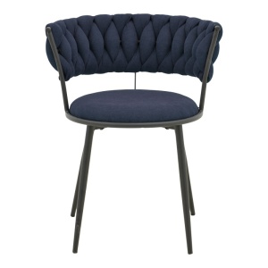 Καρέκλα με μπράτσα Alkia I σκούρο μπλε 57x58.5x72 cm - Img 4