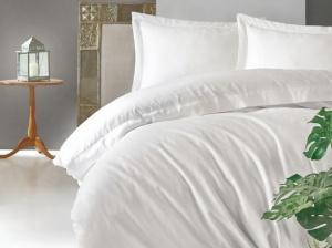 Κλινοσκεπάσματα Elegant Λευκό (Σατέν Deluxe)