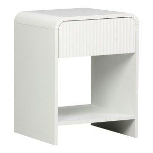 Κομοδίνο Zeplen Λευκό 40x40x53 cm