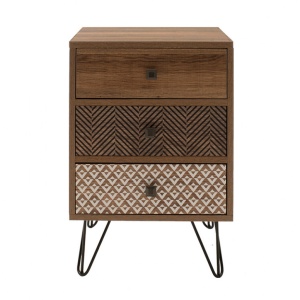 Κομοδίνο Boho Walnut 40x40x59 cm - Img 4