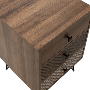 Κομοδίνο Boho Walnut 40x40x59 cm - Img 8