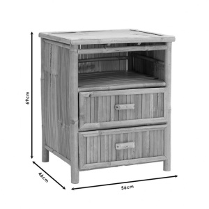 Κομοδίνο Ofra Bamboo 56x46x69 cm - Img 5