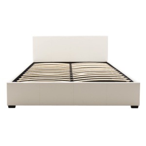 Κρεβάτι διπλό με αποθηκευτικό χώρο 160x200 cm Norse 9903 Λευκό ματ - Img 3