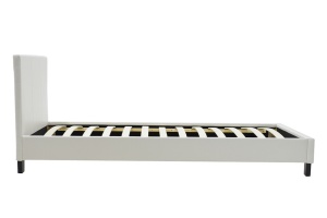 Κρεβάτι μονό 100x200 cm Nevil 141 Λευκό ματ - Img 3