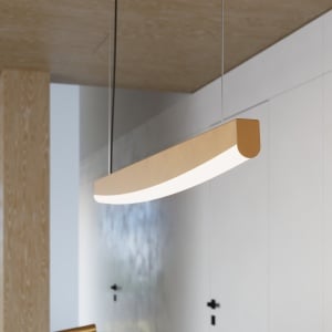 Κρεμαστό φωτιστικό LED Jorun 120, Χρυσό, 3000K, 120x3x210 cm - Img 13
