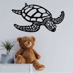 Μεταλλικός πίνακας Caretta Μαύρο 53x30 cm - Img 2