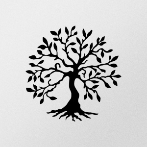 Μεταλλικός πίνακας Tree Μαύρο 60x60 cm - Img 4