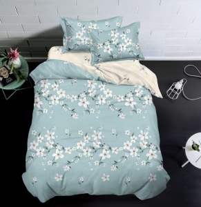 Μονά Κλινοσκεπάσματα με λάστιχο 140x200 Blue Margaret (Finet)