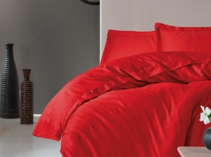 Μονά Κλινοσκεπάσματα Elegant Κόκκινο (Σατέν Deluxe)