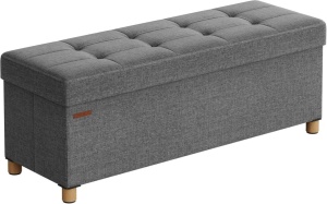 Μπαούλο Αποθήκευσης Γκρι Songmics 38 x 110 x 40 cm