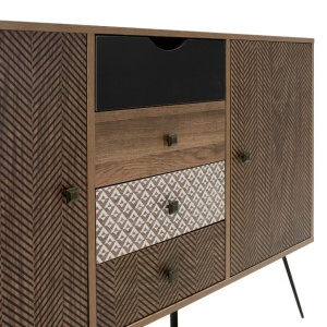 Μπουφές Boho Walnut 122x39.5x86 cm - Img 6