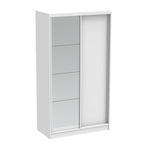 Ντουλάπα dormitor με Καθρέφτη Korredor Pako World Λευκό 120x60x220 cm