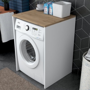 Ντουλάπι για Πλυντήριο Ρούχων KD103 Καρυδί 65x91.8x60 cm