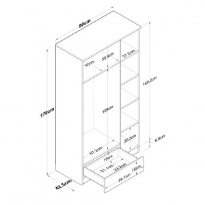 Ντουλάπα BA117 - 2253 - Img 3
