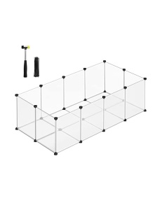 Πάρκο για κατοικίδια, Songmics, 143 x 73 x 46 cm, LPC02W, Λευκό