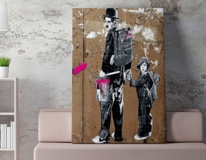 Πίνακας καμβά WY57 Πολύχρωμο 70x100 cm