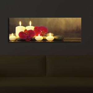 Πίνακας με LED 3090İACT Πολύχρωμο 30x90x3 cm