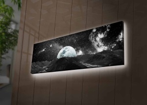 Πίνακας με LED 3090NASA Πολύχρωμο 30x90x3 cm