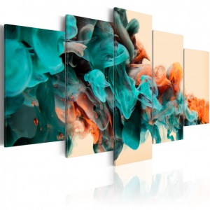 Πίνακας - Fury of colors 100x50 cm