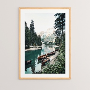 Πίνακας Lake Πολύχρωμος 33x1.5x48 cm