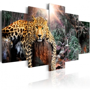 Πίνακας - Leopard Relaxation 200x100 cm