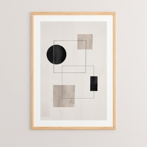 Πίνακας Squnto Πολύχρωμος 33x1.5x48 cm