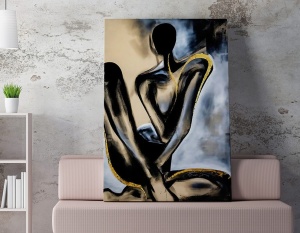 Πίνακας WY210 Πολύχρωμος 50x70x2 cm