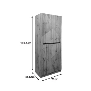 Παπουτσοθήκη Kebell Natural 71x41.5x180.4 cm - Img 5