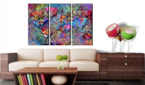 Πίνακας από φελλό - Colourful Whirl [Cork Map] 90x60 cm - Img 2