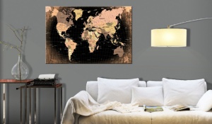 Πίνακας από φελλό - Planet Earth [Cork Map] 90x60 cm - Img 2