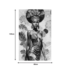 Πίνακας καμβά Georgina Inart, Pako World, 80x3x120 cm - Img 2