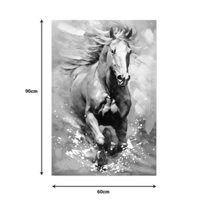 Πίνακας καμβά Horse 60x3x90 cm - Img 2