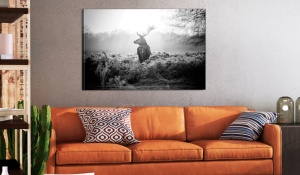 Πίνακας - Black and White Deer 120x80 cm - Img 2