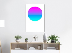 Πίνακας - Colourful Circle (1 Part) Vertical 60x90 cm - Img 2