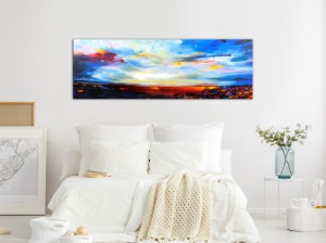 Πίνακας - Colourful Sky (1 Part) Narrow 120x40 cm - Img 2