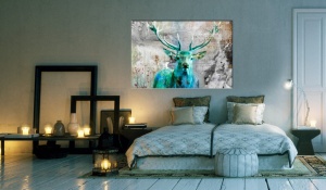 Πίνακας - Green Deer 120x80 cm - Img 2