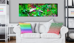 Πίνακας - Green Fantasy 135x45 cm - Img 2