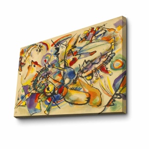 Πίνακας Viola Flow Πολύχρωμος 70x100x3 cm - Img 3