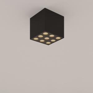 Πλαφονιέρα LED Ozzy, Μαύρη, 4000K, 9.5x9.5x8.3 cm - Img 8