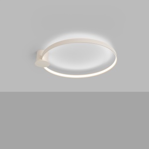 Πλαφονιέρα LED Rio 78, Μπεζ, 4000K, 78x84x13 cm - Img 3